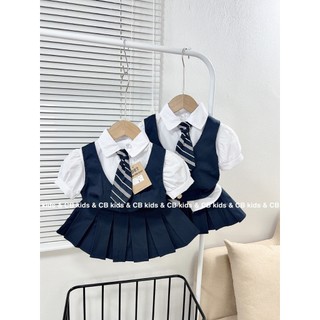 Set váy hoc sinh 3 chi tiết kèm cà vạt