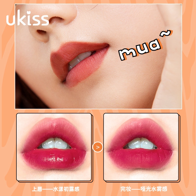 Son Môi Ukiss Giữ Ẩm Chống Thấm Nước Lâu Trôi Không Dính Ly Khi Uống Nước