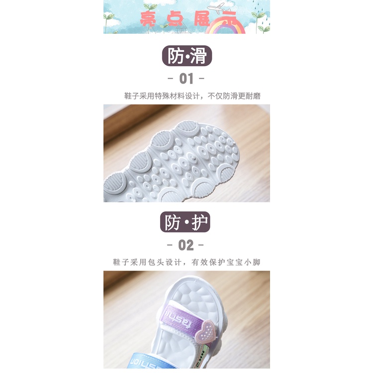 Giày Sandal Đi Biển Mùa Hè 2023 Phong Cách Mới Chống Trượt Kích Thước Vừa Và Lớn Cho Bé Gái