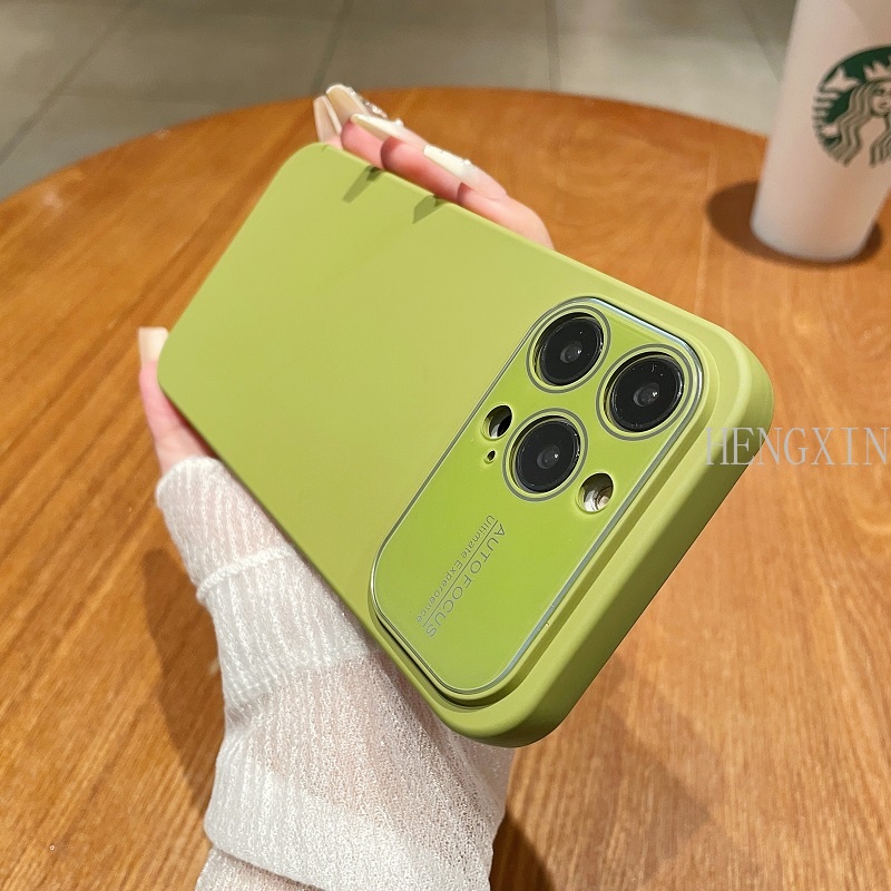 Ốp Điện Thoại Silicon Dẻo Màu Macaron Xinh Xắn Chống Sốc Cho iPhone 14 13 12 Pro Max