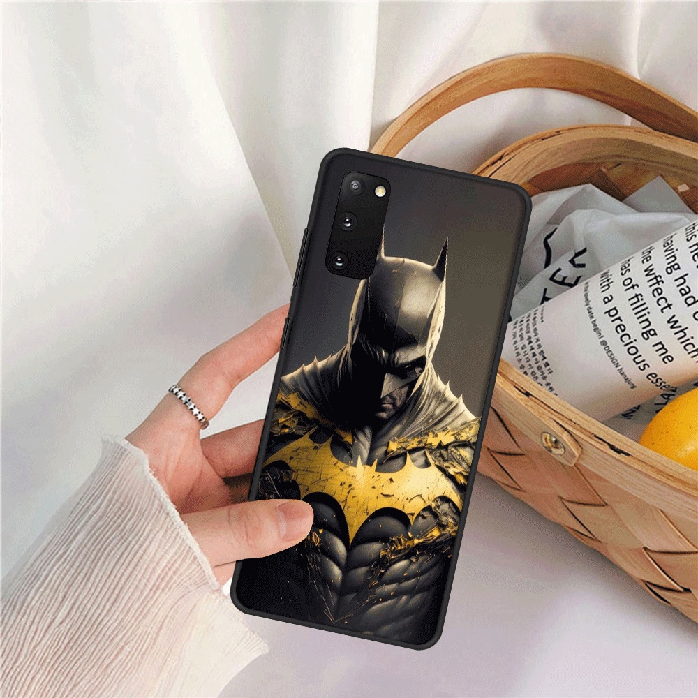 Ốp Điện Thoại Bằng Nhựa Mềm Viền Đen Hình batman Cho samsung note 10 10 plus 10 lite 20 20 ultra