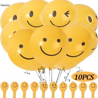 Set 10 bong bóng 10inch hình mặt cười đáng yêu