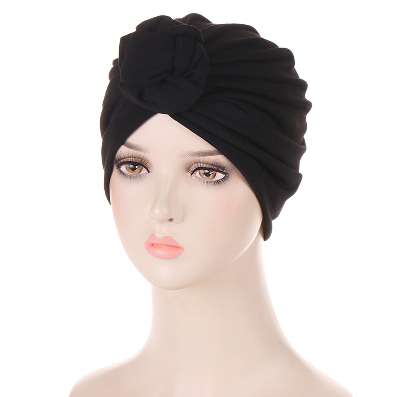 1 Mũ Turban Thắt Nút Trước Họa Tiết Hoa Thời Trang Cho Nữ