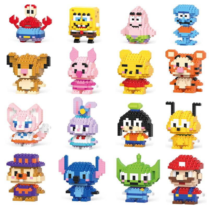 Bộ Đồ Chơi Lắp Ráp Mô Hình Chú Chó Hoạt Hình 3D Mini Dễ Thương Cho Bé