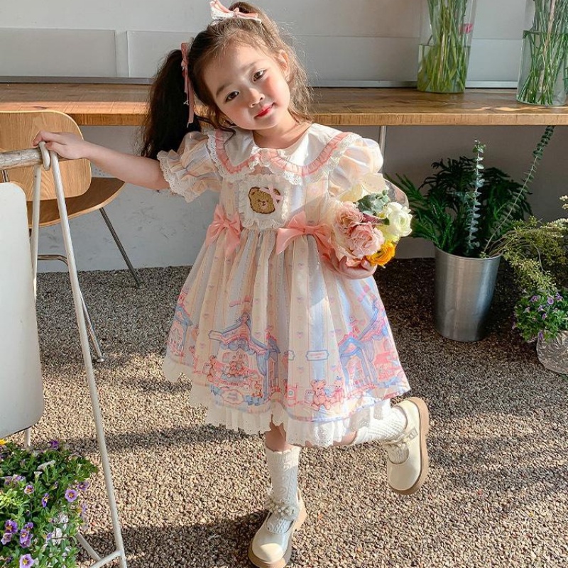 Đầm Công Chúa Phong Cách Lolita Cho Bé Gái