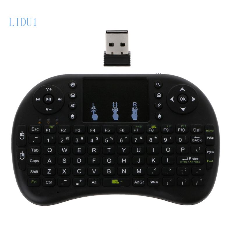 Bàn PhíM + ChuộT Bay LIDU1 i8 2 4G Không Dây Cho Laptop TV Androids Box K