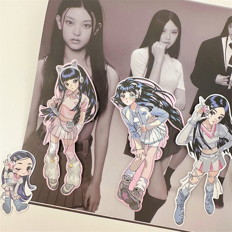 Album Ảnh Dán Hình Cá Voi Nhóm Nhạc Hàn Quốc NewJeans girl album Thủ Công Dùng Để Trang Trí Lều Chụp Ảnh