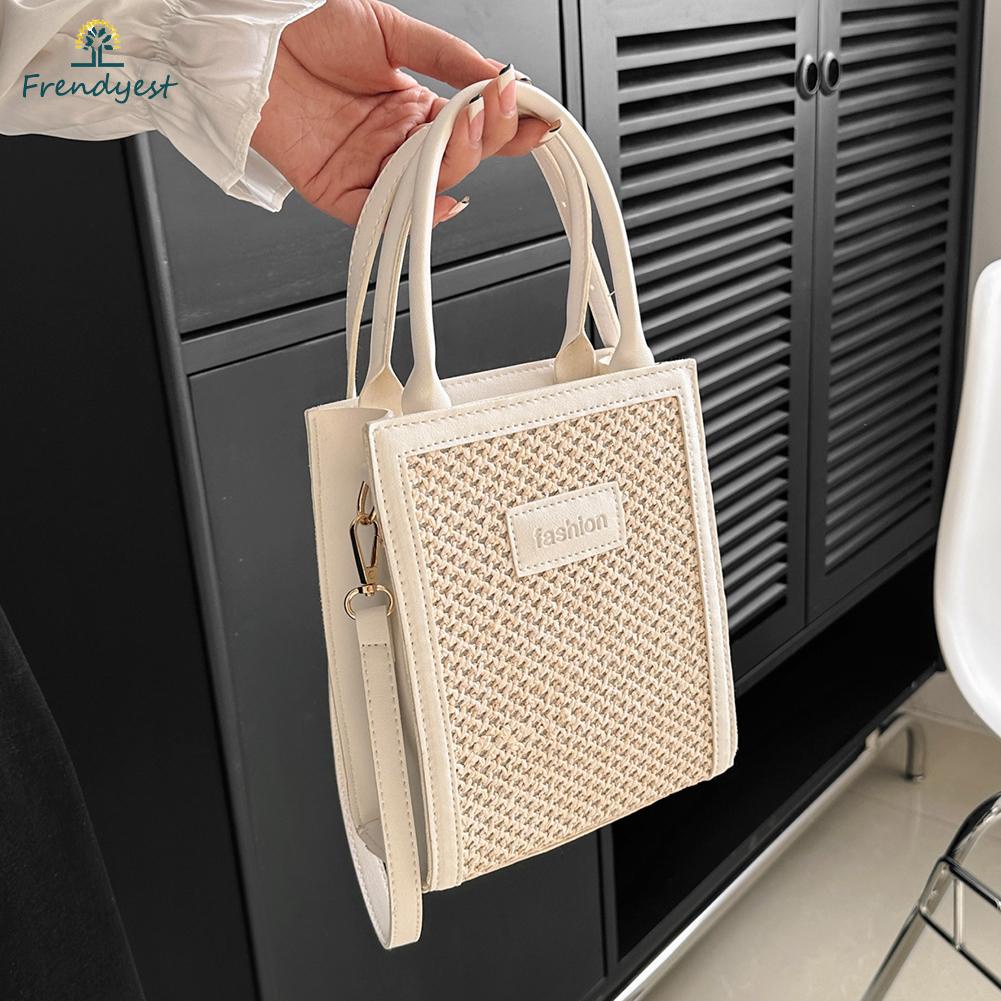 Túi cói nữ tính khí túi xách đa năng totes straw làm quà sinh nhật