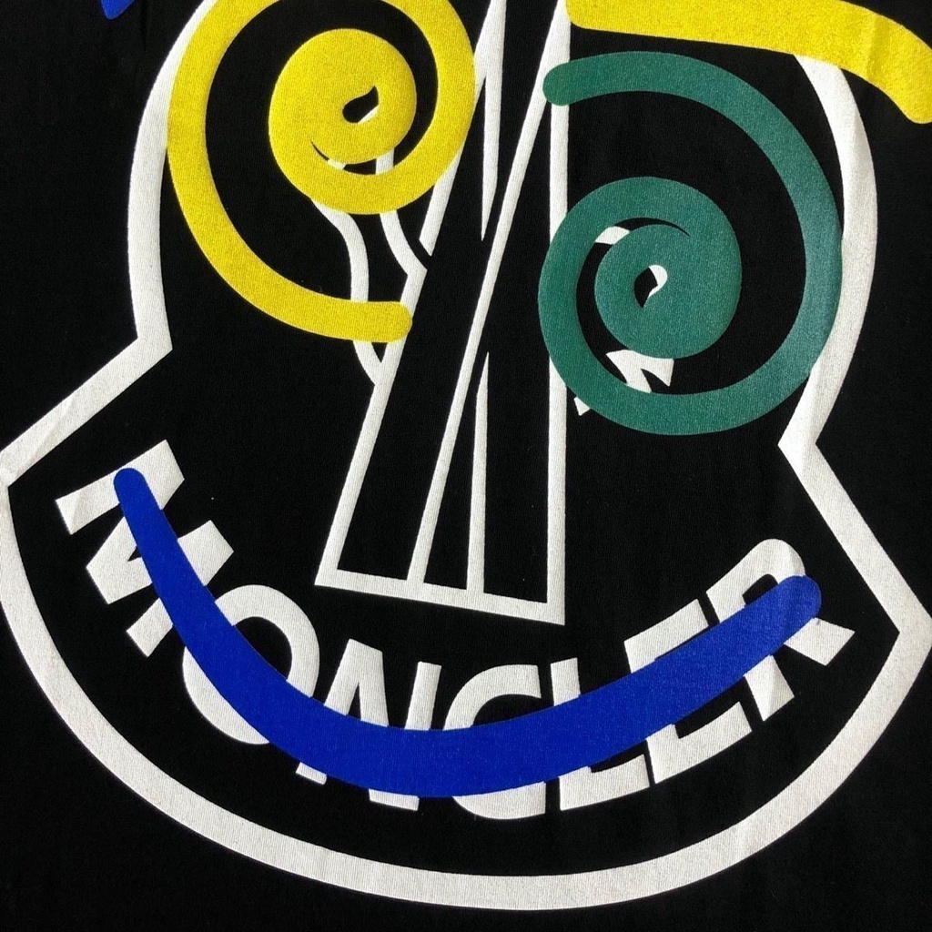 SEIKO Mengkou Áo Thun Tay Ngắn In Hình Mặt Cười Thời Trang Xuân Hè 2023 Cho Cặp Đôi