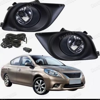 Đèn phá sương mù / đèn sương mù có dây & công tắc cho nissan almera 2012 2013 2014 2015 ốp