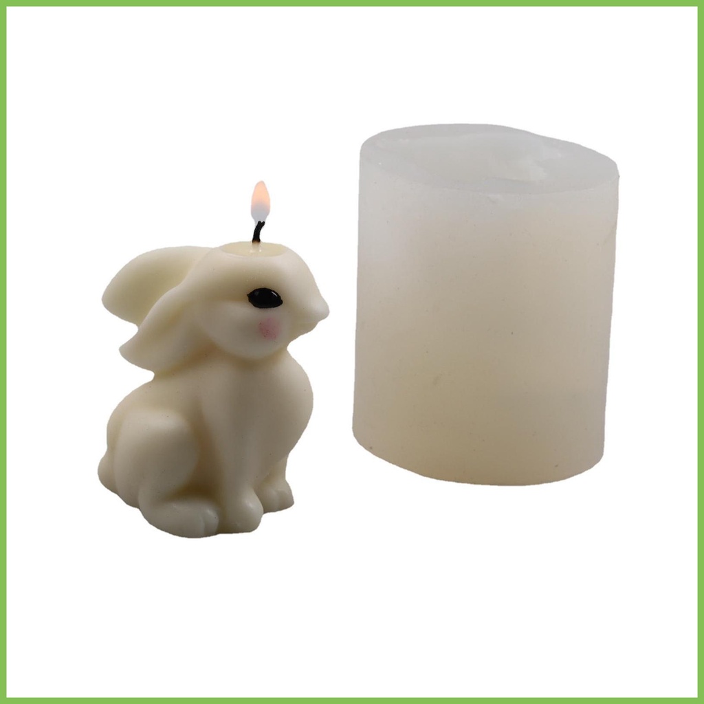 Khuôn 3d easter bunny silicone khuôn làm nến khuôn động vật xà phòng khuôn nến cho kẹo sô cô la kẹo dẻo bánh gelhvn