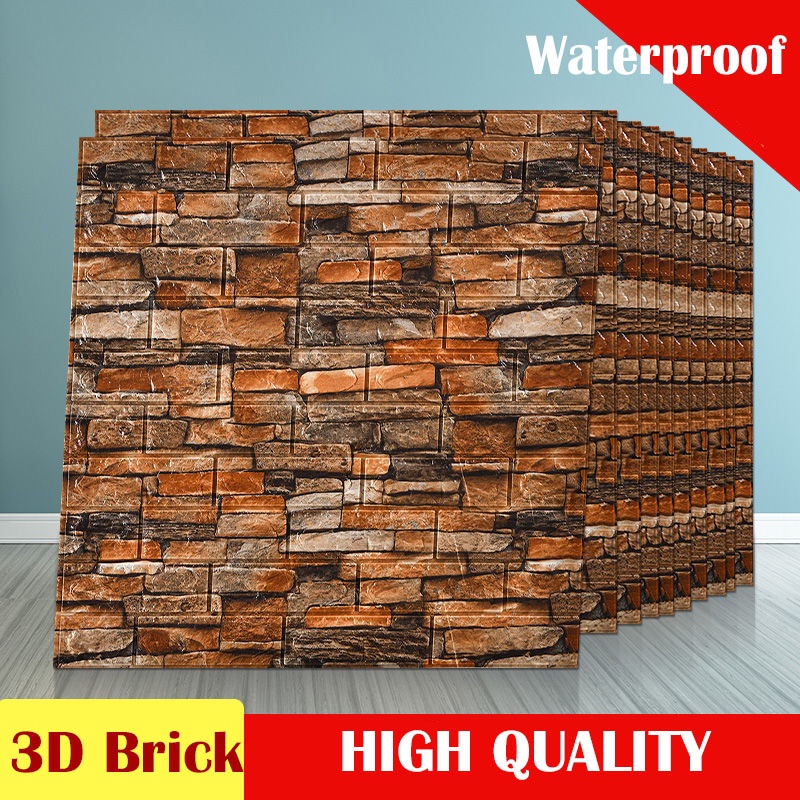 miếng dán tường xốp dán tường 3d sốp dán tường sốp dán tường Trang trí nhà cửa Keo dán hình nền dind