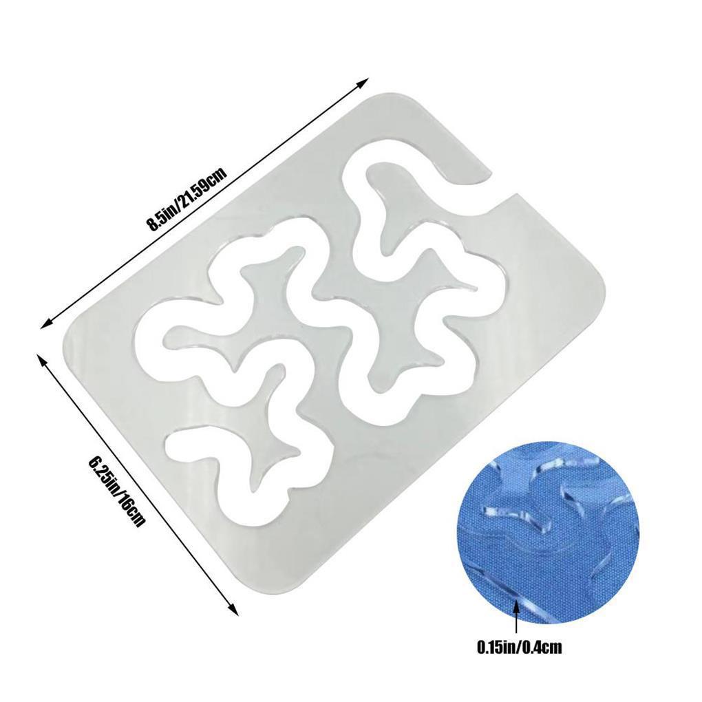 Thước Đo May Vá Thủ Công Bằng Acrylic Có Thể Tái Sử Dụng Cho Người Mới Bắt Đầu