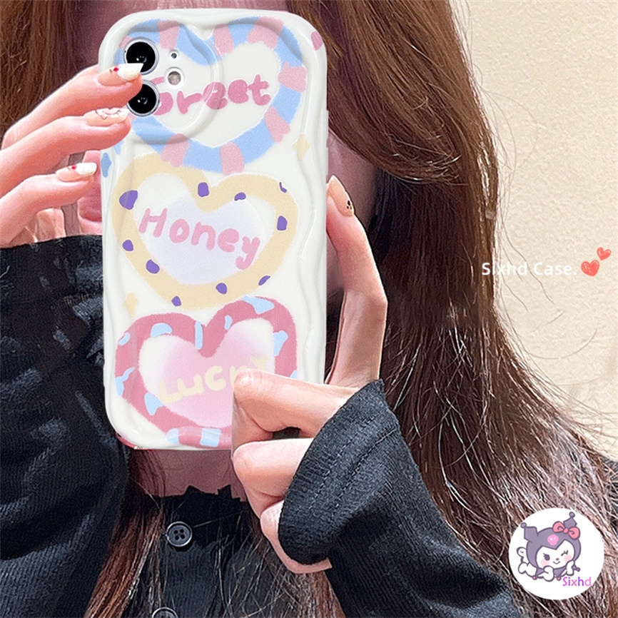 Ốp Lưng Vivo Y02T Y27 Y16 Y02s Y36 Y22 Y21s Y33s Y20 Y20i Y12s Y12A Y20G Y20s Y17 Y15s Y15A Y02 Y35 Y20 Y15 Y12 Y11 Y21 Y95 Y93 Y91 Y50 Y30 V27e V25e cartoon pink rabbit love 3d cream wave