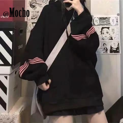 Mocho hoodie áo khoác hoodie zip Thời trang hàn quốc A28J0SY