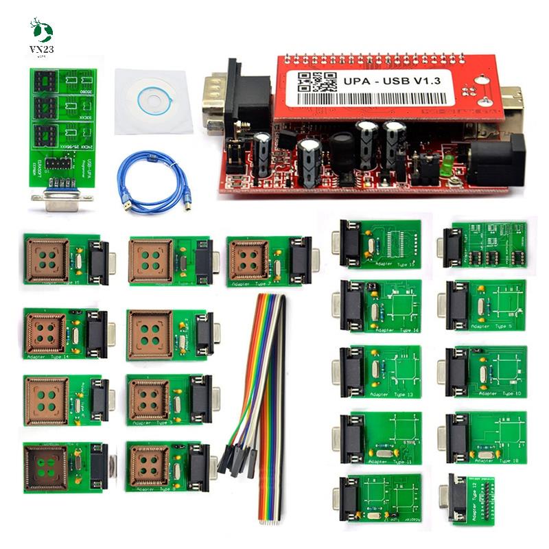 Upa-usb v1.3 bộ phận chính ecu chip tunning upa usb với 1.3 bộ điều hợp eeprom bộ lập trình ecu
