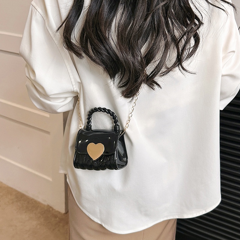 Túi đeo vai nữ JIVIVIL dáng vuông nhỏ màu trơn thời trang mới dễ thương phong cách Nhật Hàn