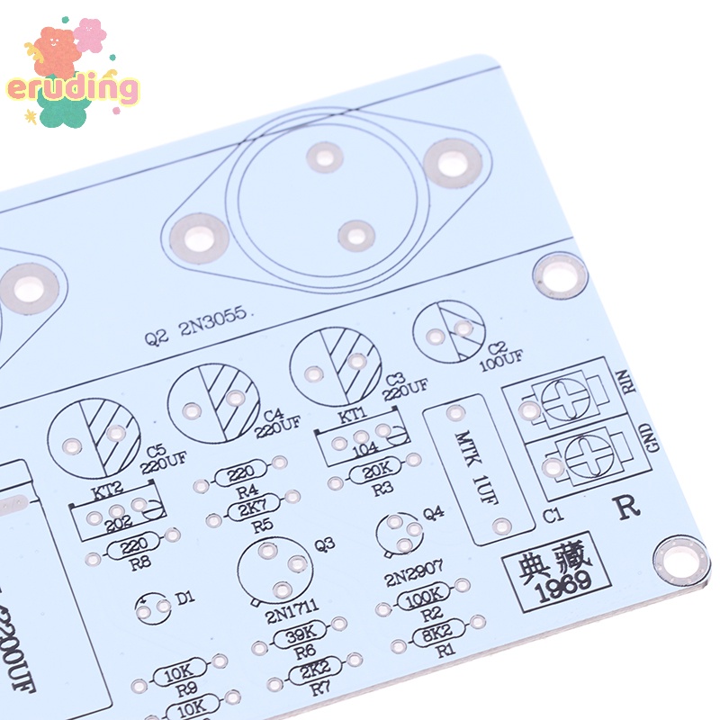 Bảng mạch khuếch đại âm thanh classic hood 1969 pcb hai kênh hifi class a power amp