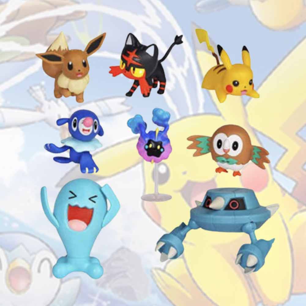 8 Pcs Set Pokemon Pocket Monsters Mega Battle Figure Multi Pack Figures Set