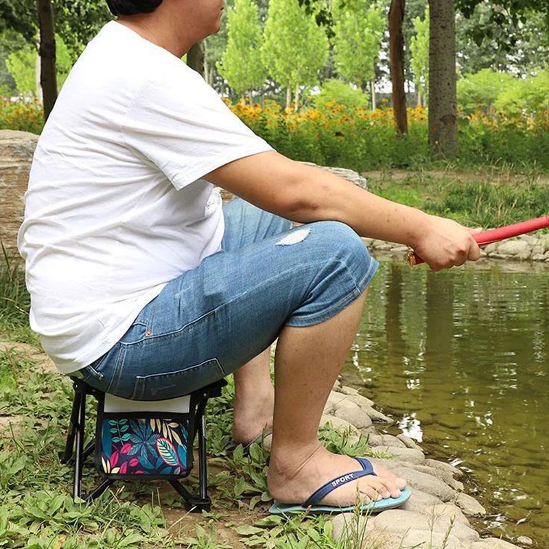 Nurgaz câu cá ngoài trời ghế vuông di động ngoài trời ghế gấp bên hồ câu cá ánh sáng ghế câu cá