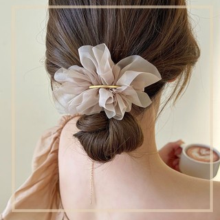 Ins style thời trang voan hoa kẹp tóc nữ mùa hè kẹp tóc cao-chất lượng đơn giản kẹp tóc