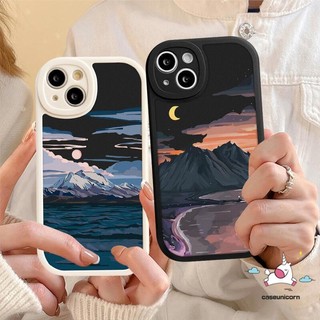 Ốp lưng drop-resistant có sẵn cho iphone11 12 13 14 pro max iphonex xr xs max se iphone 7 plus 8 plus iphone sunset snow mountain soft case