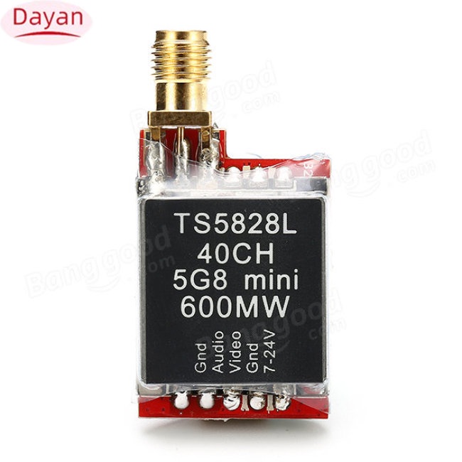 Dayan ts5828l micro 5.8g 600mw 40ch mini fpv transmitter với màn hình kỹ thuật số cho rc drone