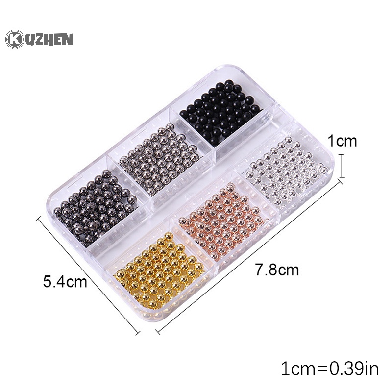 Hạt thép mini KUZHEN làm móng nghệ thuật DIY 3D