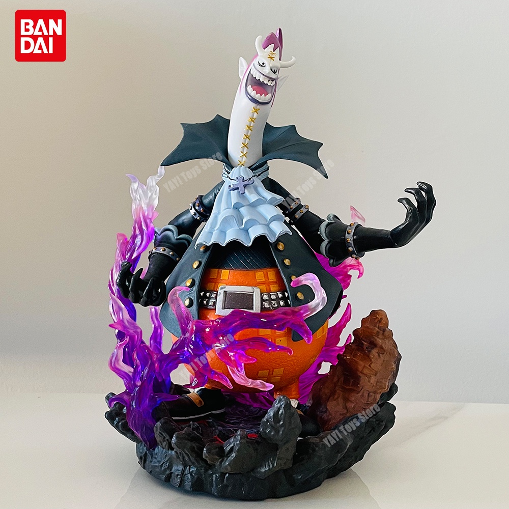 One piece anime hình gk devil gekko moria với ánh sáng tượng trang trí mô hình máy tính để bàn bộ sưu tập đồ chơi quà tặng