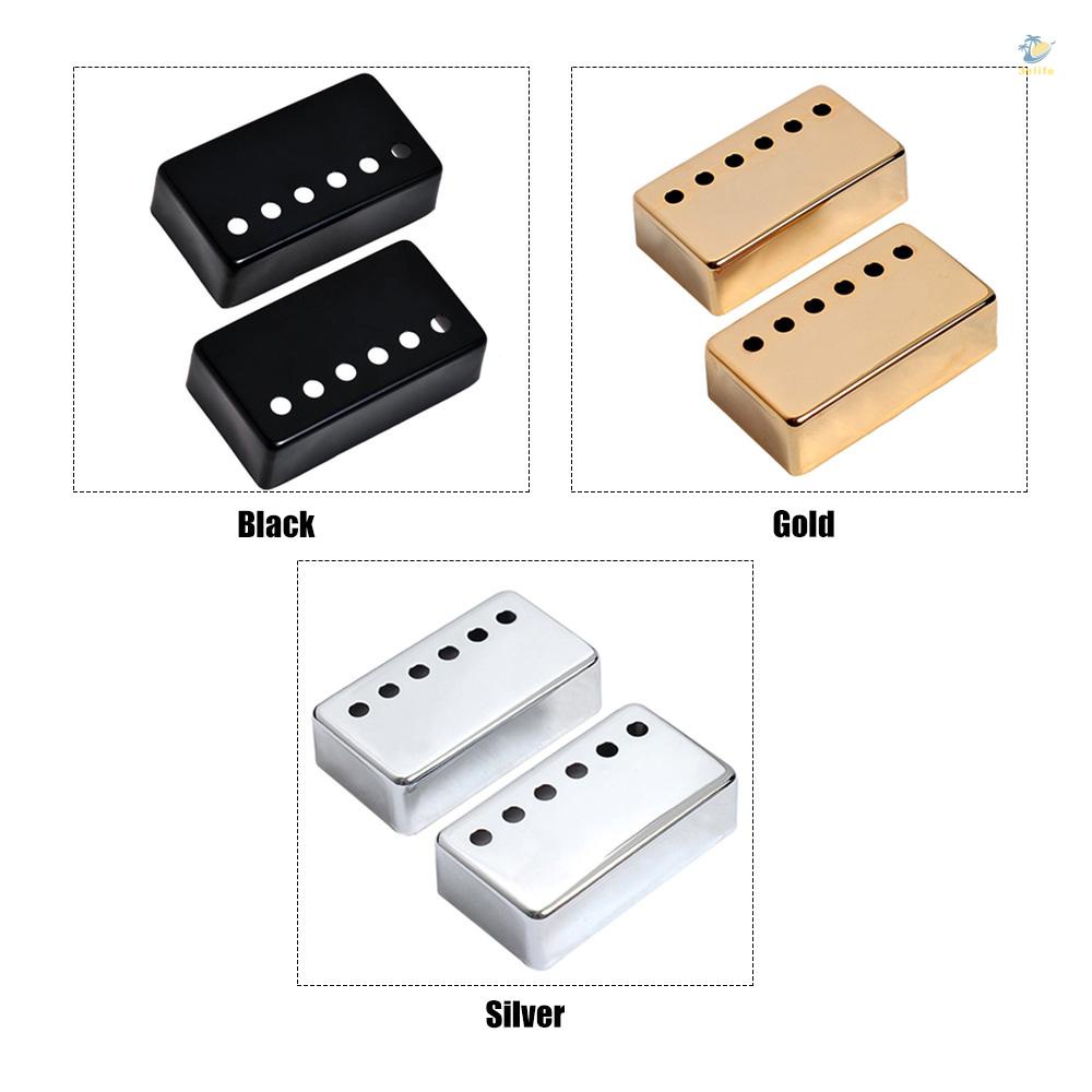 3elife 2 cái humbucker guitar pickup cover 50mm + 52mm cực khoảng cách kim loại lp guitar cổ pickup bìa cho guitar điện