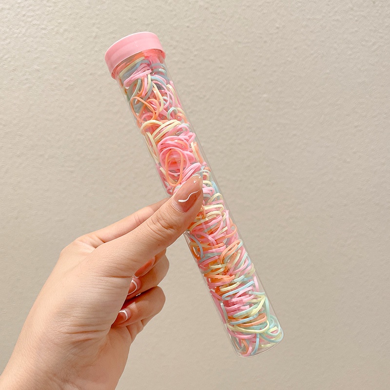 Dây Buộc Tóc Màu macaron Nhỏ Xinh Không Làm Đau Tóc Cho Bé Gái