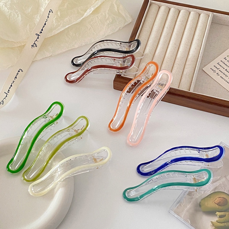Kẹp Tóc acrylic Màu Nước Ngọt Ngào Xinh Xắn Thời Trang Cho Nữ