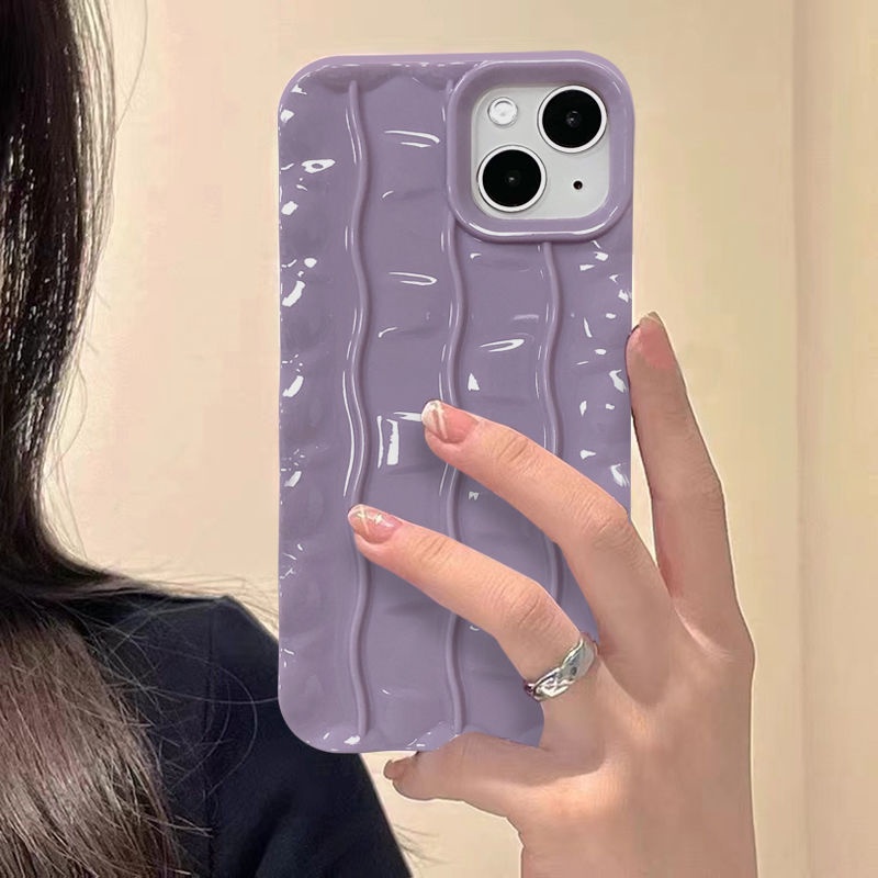 Ốp lưng màu tím khoai môn thơm iphone 14plus 13promax apple xs / 13 autumn / winter xr / 8p soft 6s phone case 11 12 phone protection case