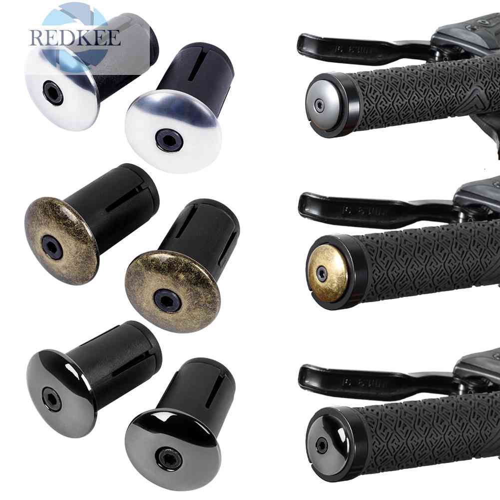 Set 2 Nút Gắn Tay Lái Xe Đạp MTB Chất Liệu Hợp Kim Nhôm