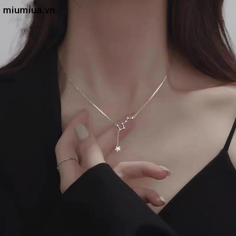 miumiuaBắc Đẩu Nữ Hợp thời trang Tính khí Nhẹ nhàng Sang trọng Thích hợp Thiết kế Tua Rua Vòng cổ Tinh tế Đơn giản