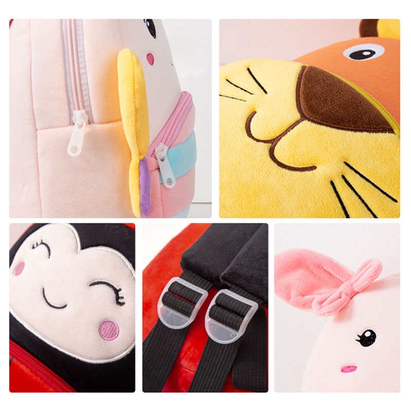 Balo Đi Học Bằng Vải Bông Siêu Nhẹ Hình Kỳ Lân Dễ Thương Dành Cho Trẻ Nhỏ Mẫu Giáo