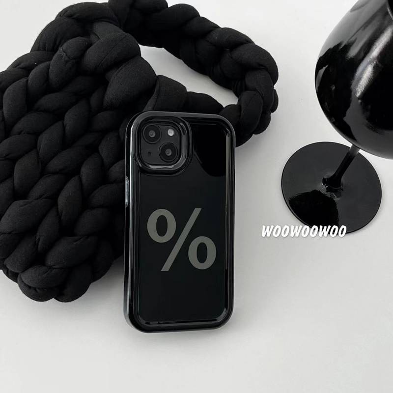 Japanese and Korean Ins Style Brown Letters for Iphone14promax Apple 13 Phone Case 12 New 11/XR Soft WCBR