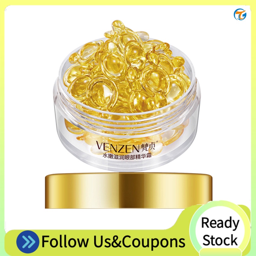 Kem Dưỡng Da Mắt Dạng Viên Nang Chứa Vitamin E Placenta Dưỡng Ẩm Chống Bọng Mắt Chống Nếp Nhăn Lão Hóa Xóa Mờ Quầng Thâm Hiệu VENZEN 30