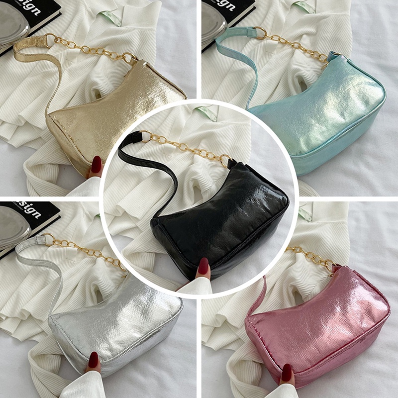 Túi Xách Nữ Màu Trơn Phong Cách Retro Sang Trọng