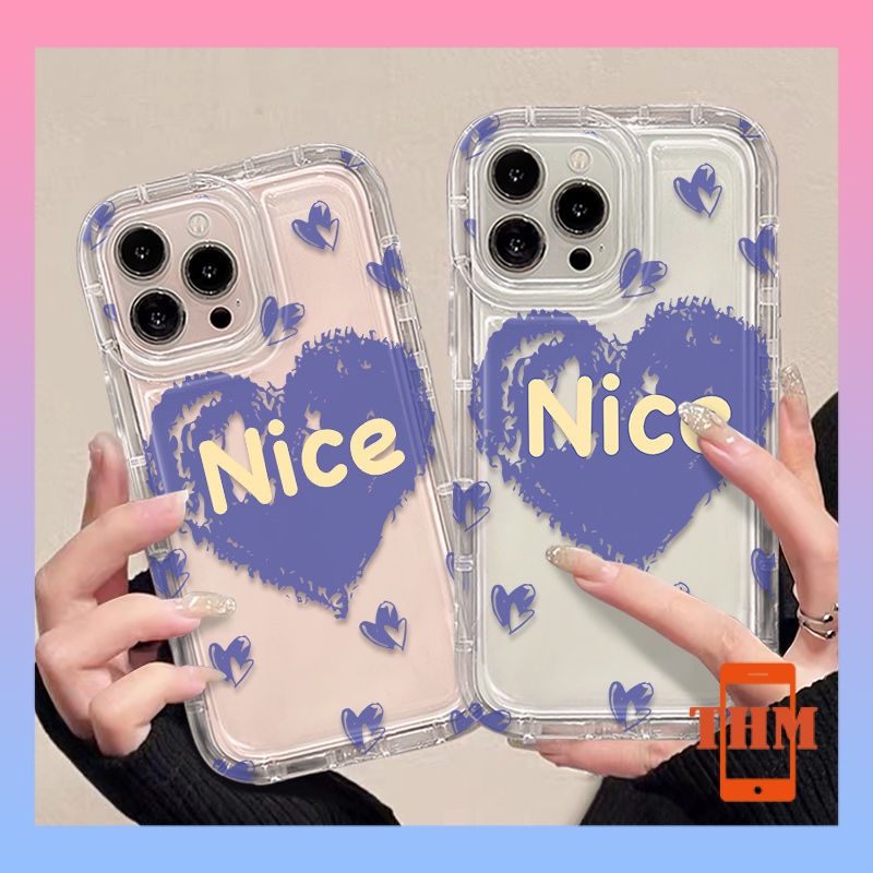 ốp lưng iphone NICE Love giảm chấn điện thoại túi khí vỏ mềm trong suốt Cho Iphone 6 / 6S / 6splus / se / 7 / 7plus / 8 / 8plus / X / xs / xsmax / 11 / 12 / 13 / 14 / Plus / Pro / Pro Max-712