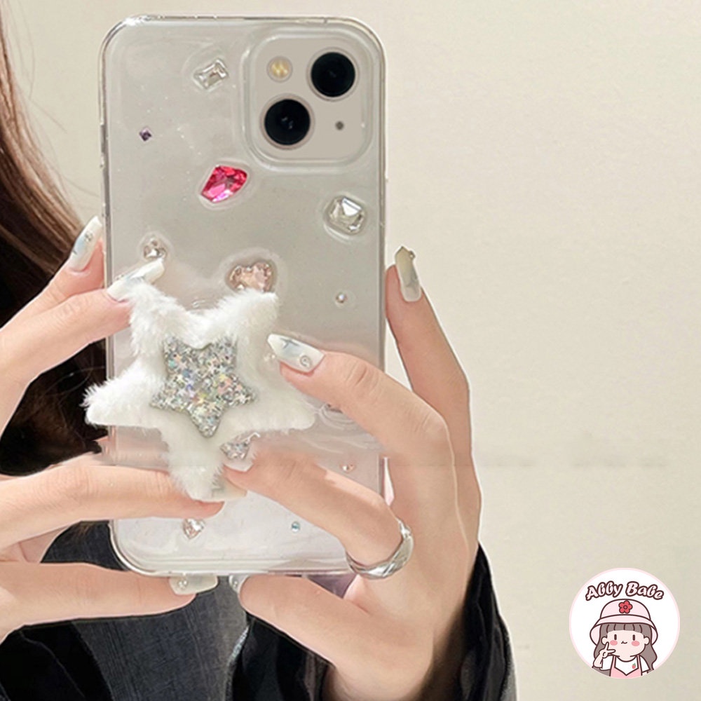 Ốp Điện Thoại TPU Mềm Đính Đá Giả Kim Cương 3D Chống Sốc Chống Dấu Vân Tay Cho IPhone 14 Pro Max 13 12 11 Pro Max