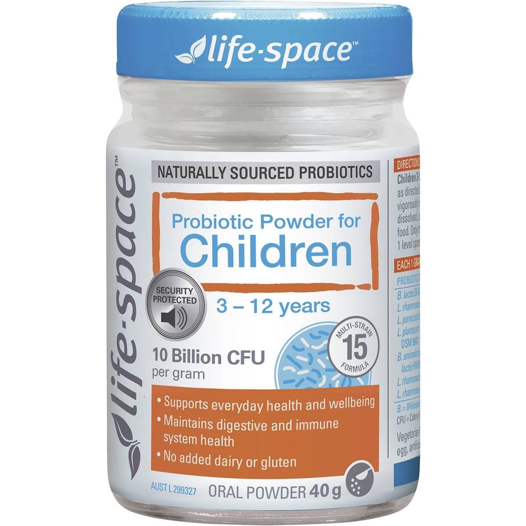 Men vi sinh dành cho bé 3 - 12 tuổi 40g life space probiotic power for children  Extate Official Mall Healthy care