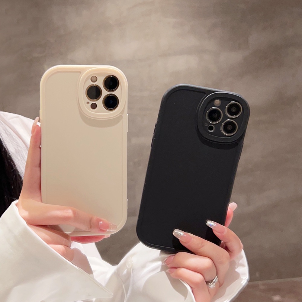 Ốp Điện Thoại Mềm Màu Trơn Đơn Giản Cho Iphone14 / 13pro / 11 / 12promax / 11ProMax