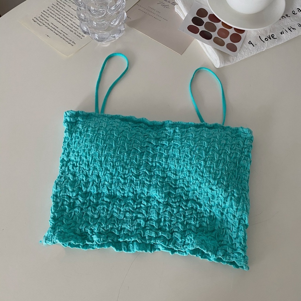 Áo Ống Màu Trơn Có Mút Đệm Ngực Thoáng Khí Gợi Cảm NRVP 2023