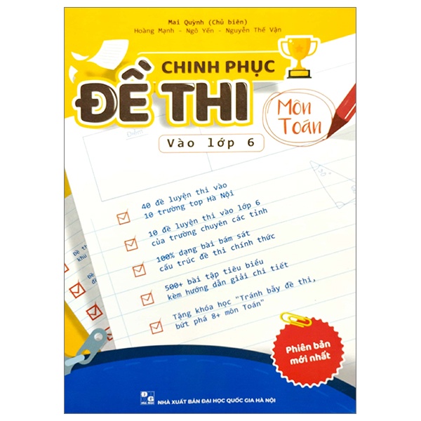 Sách Chinh Phục Đề Thi Vào Lớp 6 Môn Toán