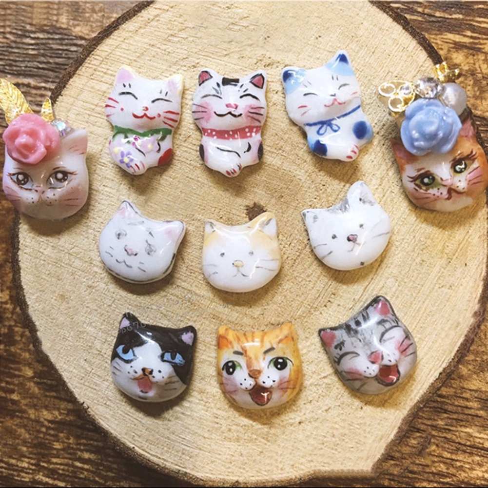 Khuôn Silicone Tạo Hình Mèo Trang Trí Móng Tay