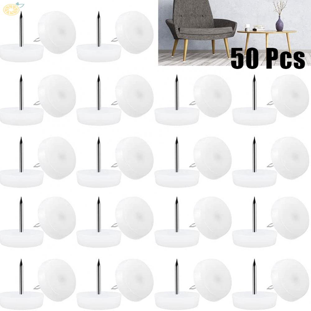 【VARSTR】50 * Furniture Pad Chair Sofa Table Desk Leg Floor Protectors Nail In Glides