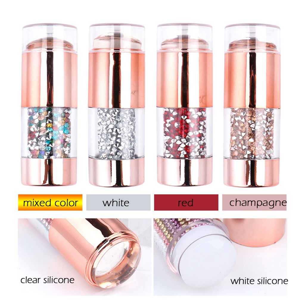 Dụng Cụ Trang Trí Móng Tay Hai Đầu Bằng Silicone Tiện Dụng