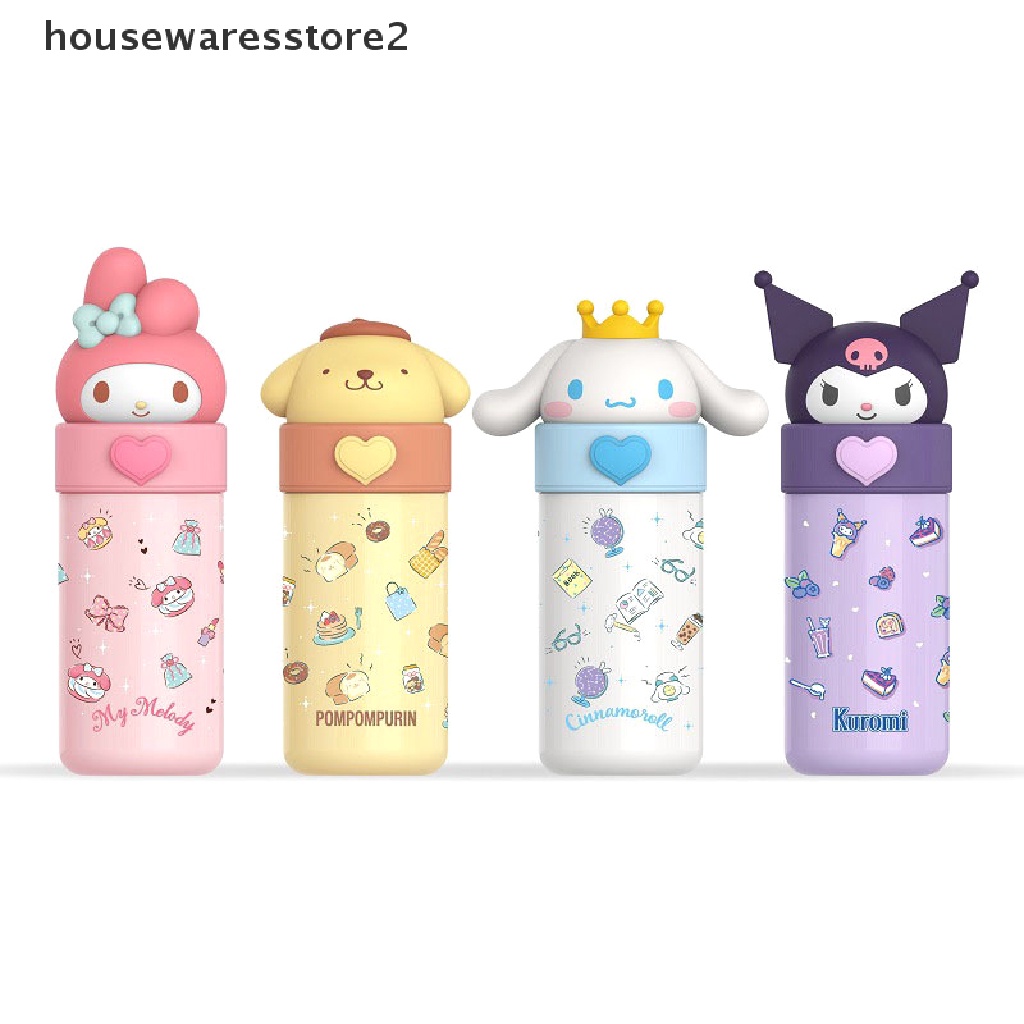 Bình Nước Giữ Nhiệt Bằng Thép Không Gỉ 350ML In Hình Anime Đáng Yêu 2 "