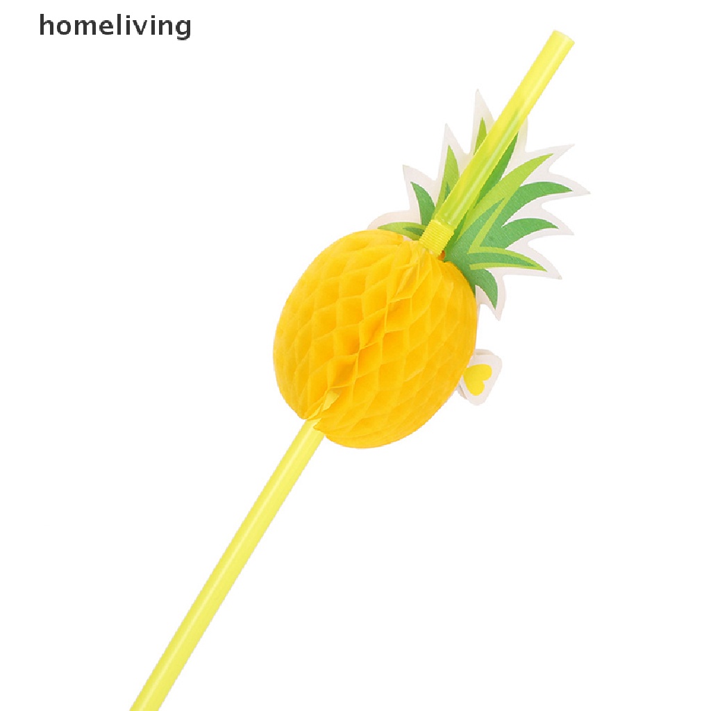 Bộ 50 Ống Hút Hình Quả Dứa Trang Trí Tiệc